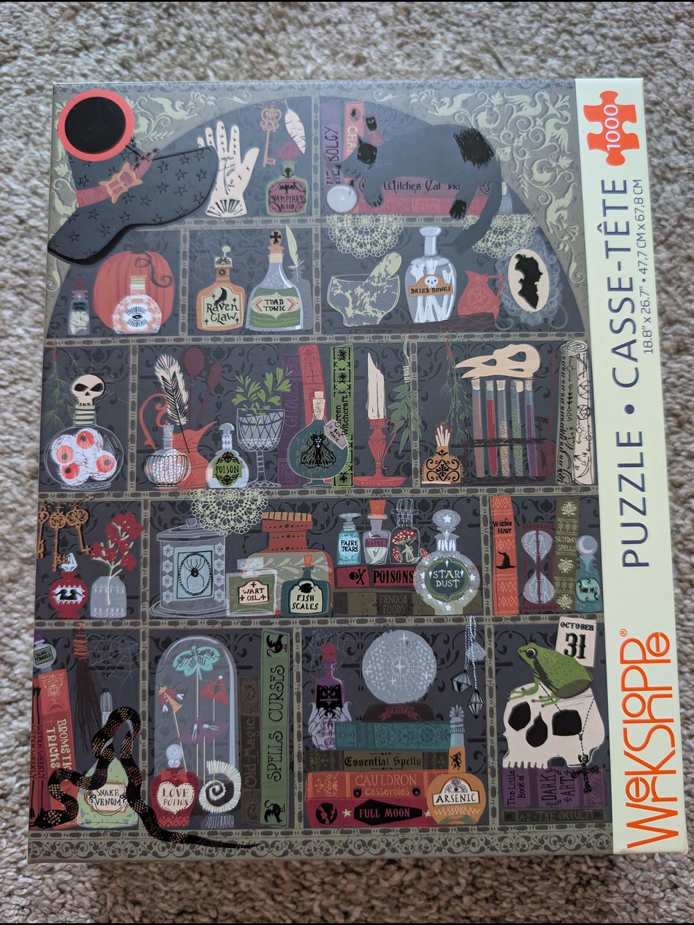 Wekshoppe Halloween Witch Cabinet 1000-Piece Puzzle - Multicolor Artwork